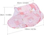 Tenda de berço respirável com zíper: protege contra mosquitos, é dobrável e confortável para o sono do bebê. - Imagem 3
