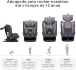 JOVIKIDS Cadeira de Segurança 3 em 1 com ISOFIX, rotação 360° e proteção para bebês e crianças - Imagem 3