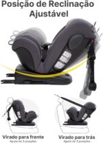 JOVIKIDS Cadeira de Segurança 3 em 1 com ISOFIX, rotação 360° e proteção para bebês e crianças - Imagem 5