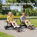 Carrinho Kart para Hoverboard ajustável e seguro, compatível com 6.5 a 10 polegadas, suporta até 115kg e oferece mais estabilidade na diversão. - Imagem 7