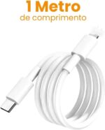 Carregador Turbo para iPhone com cabo premium de 1 metro: carregamento rápido, seguro e compatível com vários modelos. - Imagem 4