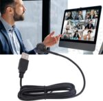 Webcam de Contato Visual HD USB com microfone, foco automático e redução de ruído para videochamadas e gravações profissionais - Imagem 8
