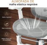 Cadeira de Escritório Ergonômica com Suporte Lombar, malha respirável e encosto ajustável para máximo conforto. - Imagem 6