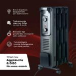 Aquecedor Elétrico a óleo EOS Comfort Heat 1500W: aquece até 15m² com proteção anti-queda e compra segura. - Imagem 5