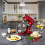 Oster Planetária Digital 5L 1000W: potência, timer e bowl inox para massas leves e pesadas. - Imagem 4