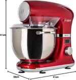 Oster Planetária Digital 5L 1000W: potência, timer e bowl inox para massas leves e pesadas. - Imagem 10