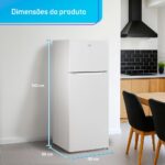 Geladeira HQ 230L Defrost Branco: economia, espaço ideal e praticidade para sua cozinha. - Imagem 4