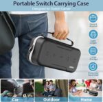 Capa de Transporte OIVO para Switch OLED: proteção rígida, compartimento para 20 jogos e praticidade para viagens. - Imagem 6