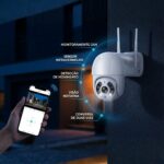 Câmera de Segurança Wi-Fi Externa 360° Full HD com visão noturna e monitoramento pelo celular para proteção total 24h. - Imagem 6