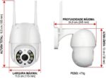 Câmera de Segurança Wi-Fi Externa 360° Full HD com visão noturna e monitoramento pelo celular para proteção total 24h. - Imagem 7