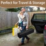 Bolsa de armazenamento para mini berço Pamo Babe com forro impermeável e alça reforçada para viagem e proteção - Imagem 4