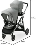 Carrinho Graco Ready2Grow LX 2.0 para gêmeos: compacto, confortável e prático desde o nascimento até 15 kg. - Imagem 7
