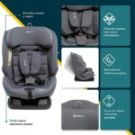 Cadeirinha para Carro I-size Yorker Safety 1st Grey: segurança i-Size, conforto extremo e instalação prática com cinto de 3 pontos. - Imagem 4