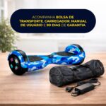 Hoverboard Skate Elétrico 6.5 Brinovar com LED e Bluetooth, equilíbrio dinâmico e potência de 700W para diversão com estilo. - Imagem 7