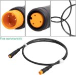 harayaa Cabo de extensão para bicicleta elétrica com conector à prova d’água e plugue de 3 pinos, ideal para acelerar com mais praticidade e compatibilidade. - Imagem 3