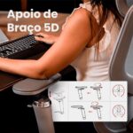 Cadeira DT3 Ergonomie FT: ergonomia premium, suporte SpineSync e ajustes completos para máximo conforto. - Imagem 5
