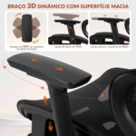Cadeira Ergonômica FivDaily L780: reclinável 145°, apoio lombar, cabeceira 8D e apoio para pés para home office. - Imagem 7