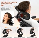 Cadeira Ergonômica FivDaily L780: reclinável 145°, apoio lombar, cabeceira 8D e apoio para pés para home office. - Imagem 8