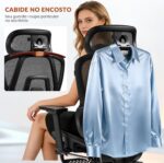 Cadeira Ergonômica FivDaily L780: reclinável 145°, apoio lombar, cabeceira 8D e apoio para pés para home office. - Imagem 10