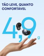 Soundcore Space A40: fone Bluetooth com ANC adaptativo, 50h de bateria, áudio Hi-Res e conforto premium. - Imagem 6