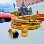 Regulador registro rosca 1/2 com mangueira alta temperatura 1,2 m para cooktop e forno embutido original - Imagem 3
