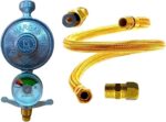 Regulador registro rosca 1/2 com mangueira alta temperatura 1,2 m para cooktop e forno embutido original - Imagem 5