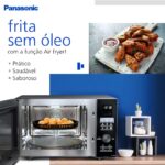 Panasonic Micro-ondas Air Fryer 30L Preto NN-CD89NBRUK 220v: 4 em 1 com Air Fry e Grill para mais versatilidade na cozinha. - Imagem 3