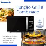 Panasonic Micro-ondas Air Fryer 30L Preto NN-CD89NBRUK 220v: 4 em 1 com Air Fry e Grill para mais versatilidade na cozinha. - Imagem 5