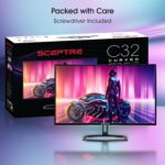 SCEPTRE 32 curvo 240Hz 1ms: mais fluidez, imersão e vantagem nos jogos com FreeSync Premium. - Imagem 9