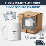 Caneca de Porcelana Premium Te Amo Mãe 325ml: presente criativo e elegante para emocionar em datas especiais. - Imagem 4
