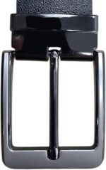 Cinto Masculino Couro Legítimo Plus Size Largo 4cm Dupla Face Preto e Marrom, conforto e estilo em tamanhos grandes - Imagem 3
