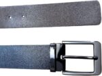Cinto Masculino Couro Legítimo Plus Size Largo 4cm Dupla Face Preto e Marrom, conforto e estilo em tamanhos grandes - Imagem 4