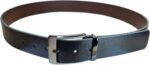 Cinto Masculino Couro Legítimo Plus Size Largo 4cm Dupla Face Preto e Marrom, conforto e estilo em tamanhos grandes - Imagem 5