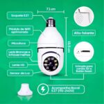 Câmera de Segurança IP Lâmpada WiFi 1080p com visão noturna, detecção de movimento e áudio bidirecional premium - Imagem 4