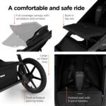 Carrinho Thule Urban Glide 4 Rodas: leve, fácil de dobrar e ideal para todos os terrenos. - Imagem 4