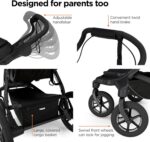 Carrinho Thule Urban Glide 4 Rodas: leve, fácil de dobrar e ideal para todos os terrenos. - Imagem 5