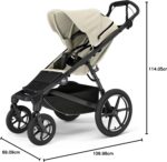 Carrinho Thule Urban Glide 4 Rodas: leve, fácil de dobrar e ideal para todos os terrenos. - Imagem 7