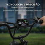 Bicicleta Elétrica HDJ G60 1000W: até 70km de autonomia, suspensão dupla e freio hidráulico para mobilidade urbana segura. - Imagem 5