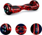 Hoverboard Skate Elétrico 6.5 Brinovar com Bolsa, LED e Bluetooth Vermelho Fogo para diversão e mobilidade segura - Imagem 3