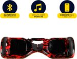 Hoverboard Skate Elétrico 6.5 Brinovar com Bolsa, LED e Bluetooth Vermelho Fogo para diversão e mobilidade segura - Imagem 5