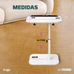 Mesa Portátil Ajustável Pluggei Select: altura regulável e tampo inclinável para home office, estudo e sofá. - Imagem 3