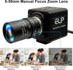 MMlove Câmera USB 8 MP, zoom óptico 10x e foco manual para visão industrial e imagens nítidas - Imagem 3
