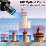 MMlove Câmera USB 8 MP, zoom óptico 10x e foco manual para visão industrial e imagens nítidas - Imagem 4