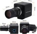 MMlove Câmera USB 8 MP, zoom óptico 10x e foco manual para visão industrial e imagens nítidas - Imagem 7