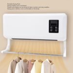 Luocute Aquecedor de Parede 1500W: aquece rápido, economiza espaço, possui controle remoto e toalheiro para banheiro e quarto. - Imagem 4