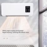 Luocute Aquecedor de Parede 1500W: aquece rápido, economiza espaço, possui controle remoto e toalheiro para banheiro e quarto. - Imagem 5