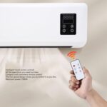 Luocute Aquecedor de Parede 1500W: aquece rápido, economiza espaço, possui controle remoto e toalheiro para banheiro e quarto. - Imagem 6