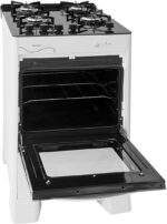 Fogão Suggar Neo Glass branco 4 bocas com mesa de vidro, forno 56L e acendimento automático - Imagem 4
