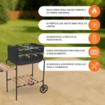 Churrasqueira Portátil com Rodas Califórnia: prática, completa e fácil de transportar para seu churrasco em casa. - Imagem 7