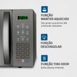 Micro-ondas Mondial Espelhado 34L 1400W 220V: potência, praticidade e design moderno para sua cozinha. - Imagem 4